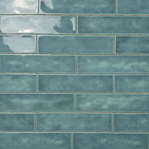 wandtegel handvormlook fez blauw 7,5x30 cm