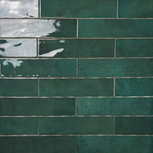 wandtegel handvormlook nairobi groen 7,5x30 cm