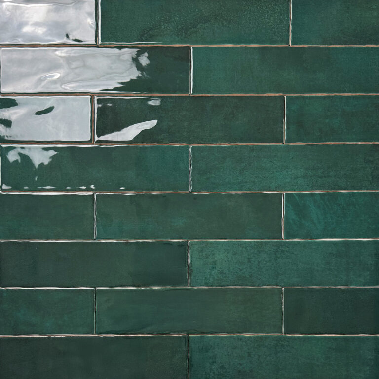 wandtegel handvormlook nairobi groen 7,5x30 cm