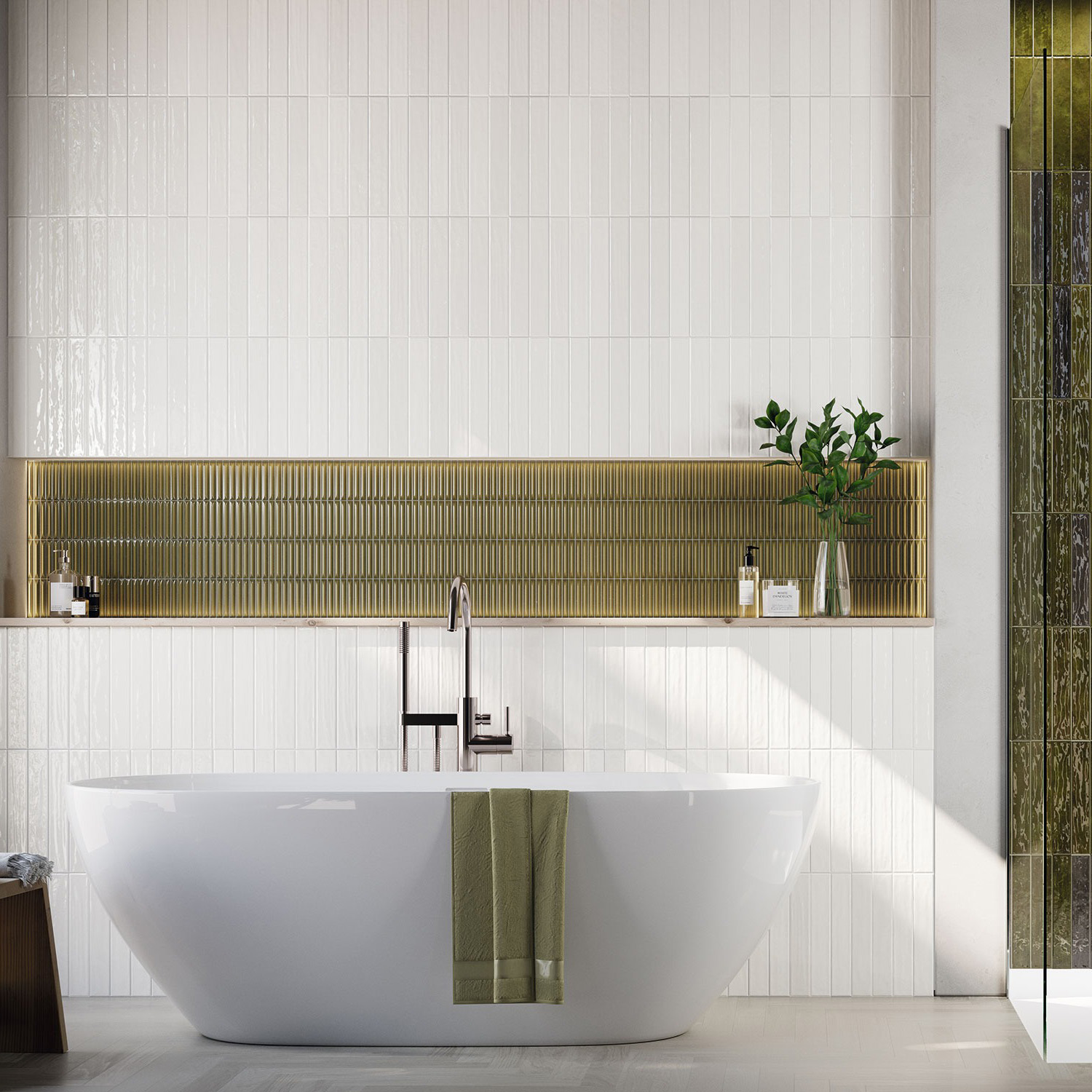 wandtegel kitkat nairobi arrow moss 1,5x10 cm