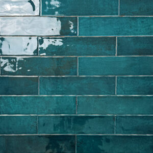 wandtegel handvormlook nobi blauw 7,5x30 cm