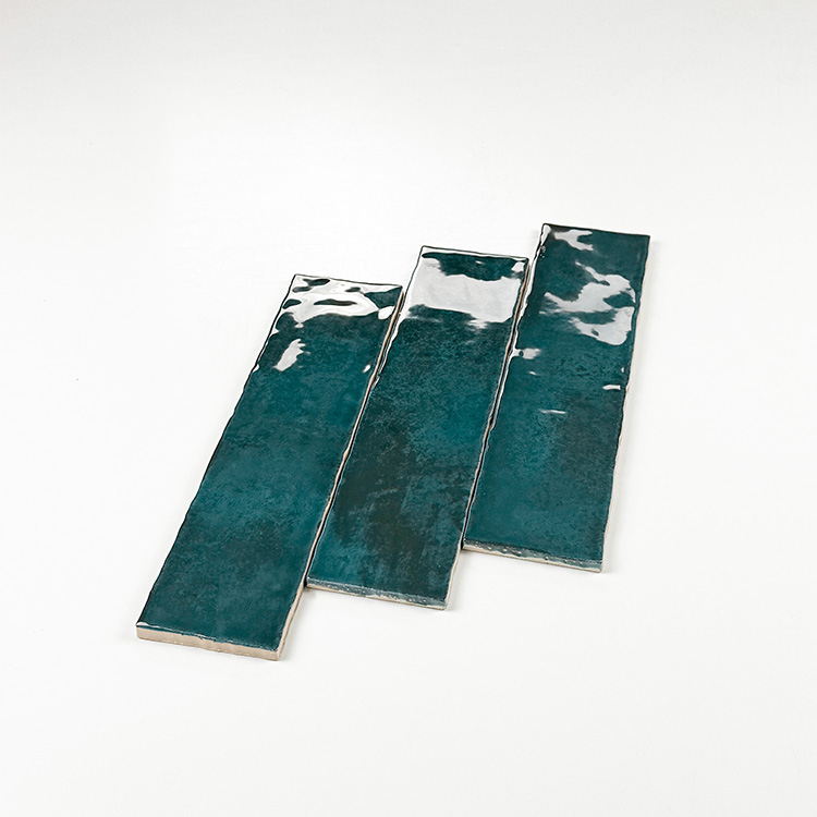 wandtegel handvormlook nobi blauw 7,5x30 cm