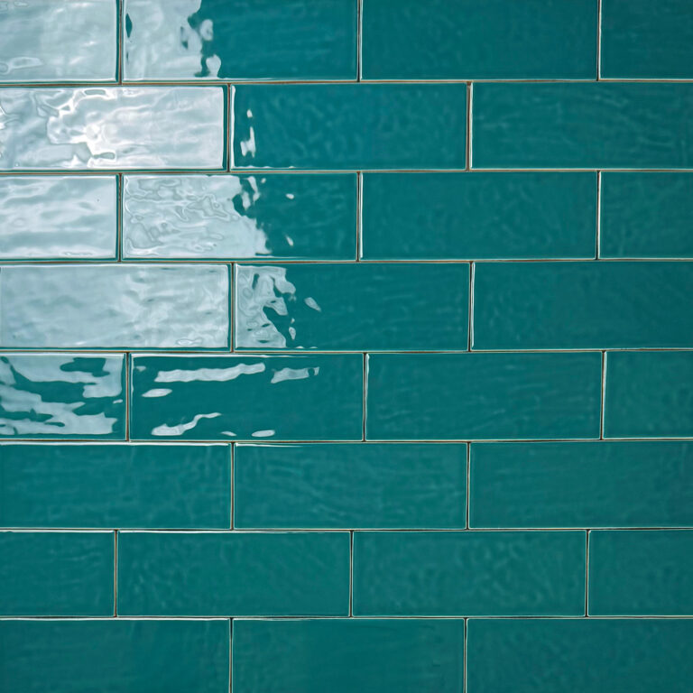 wandtegel handvormlook venice groen emrald 7,5x20 cm