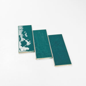 wandtegel handvormlook venice groen emrald 7,5x20 cm