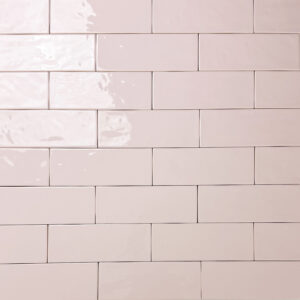 wandtegel handvormlook venice roze blush 7,5x20 cm