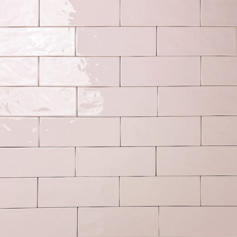 wandtegel handvormlook venice roze blush 7,5x20 cm