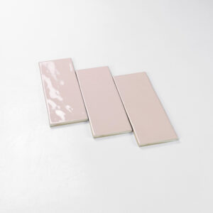 wandtegel handvormlook venice roze blush 7,5x20 cm