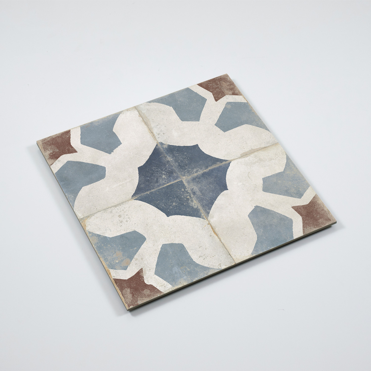 vloertegel / wandtegel fs farfalla blauw 45x45 4 in 1