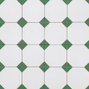 vloertegel / wandtegel canterburry groen 33x33 4 in 1 tegel r9