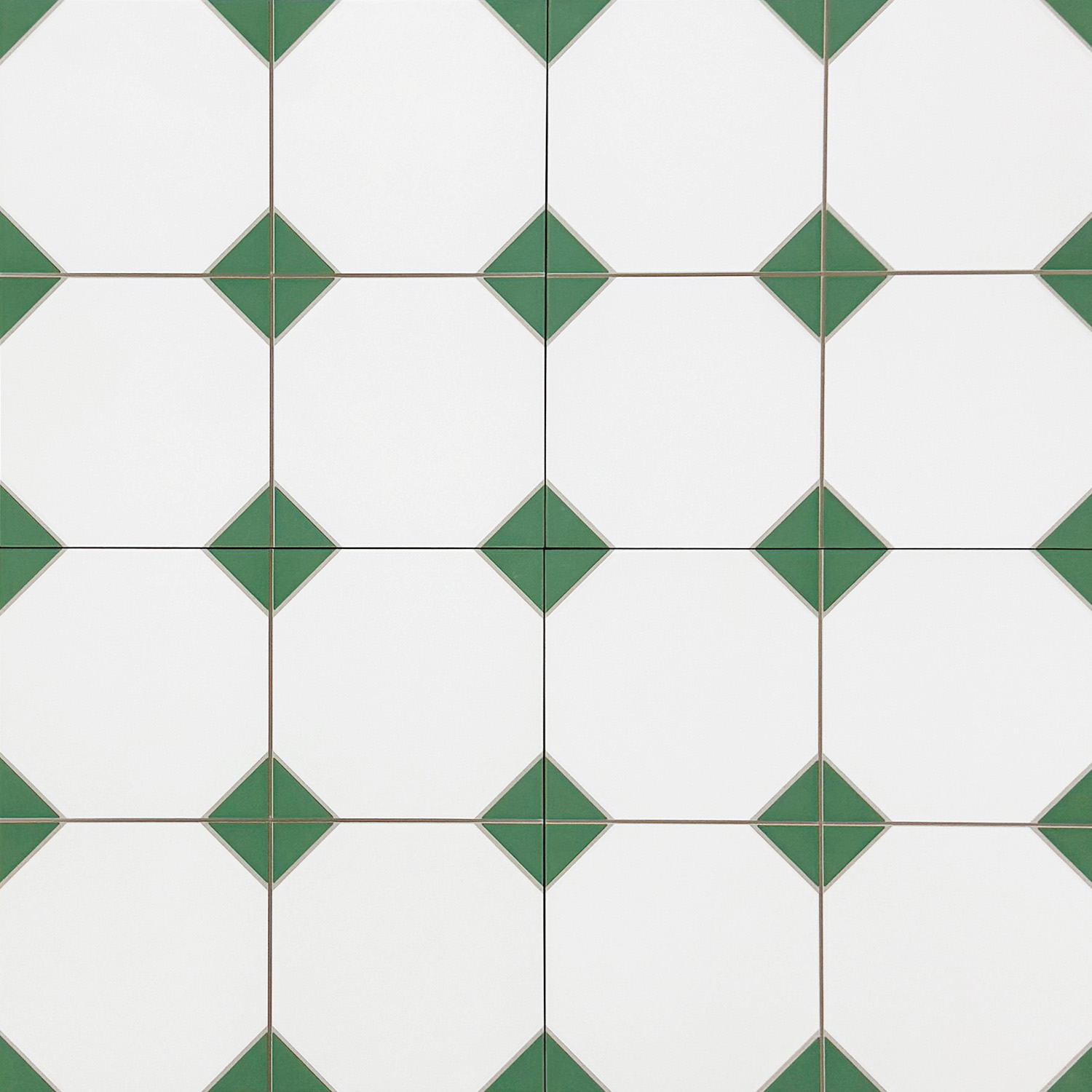 vloertegel / wandtegel canterburry groen 33x33 4 in 1 tegel r9