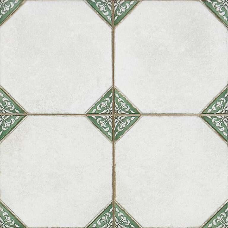 vloertegel / wandtegel leeds groen 33x33 4 in 1 tegel r9