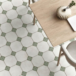 vloertegel / wandtegel leeds groen 33x33 4 in 1 tegel r9