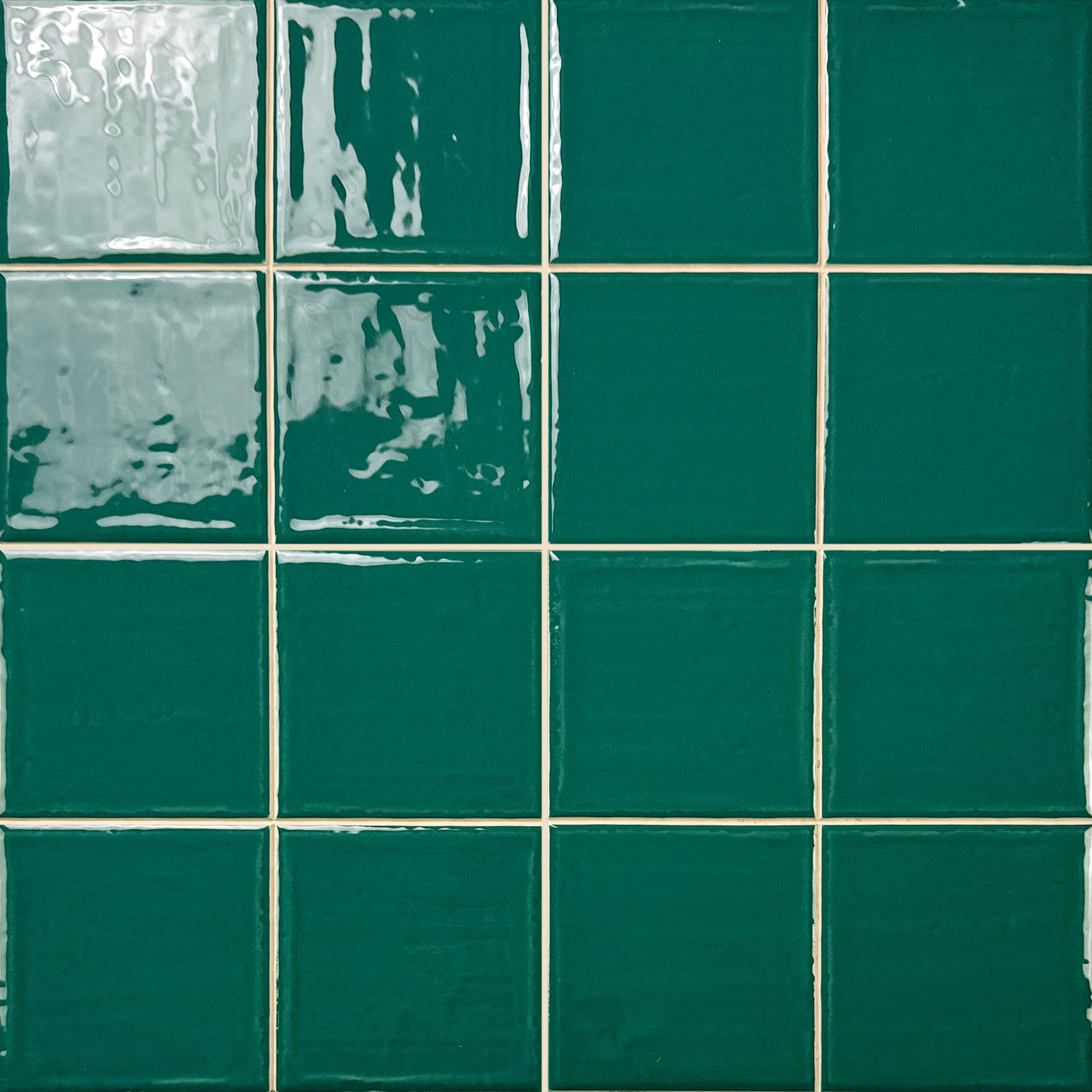 wandtegel noa emerald groen glans 10x10 cm