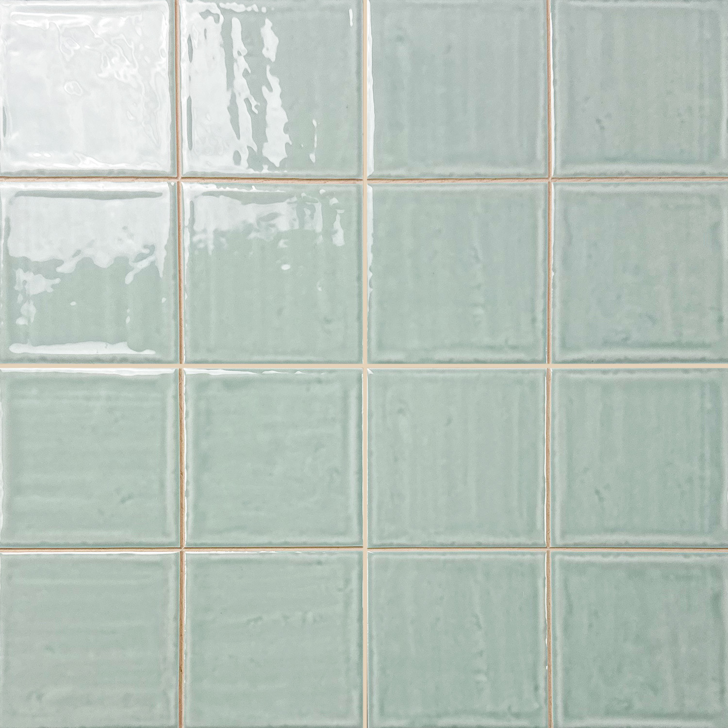 wandtegel noa fern groen glans 10x10 cm