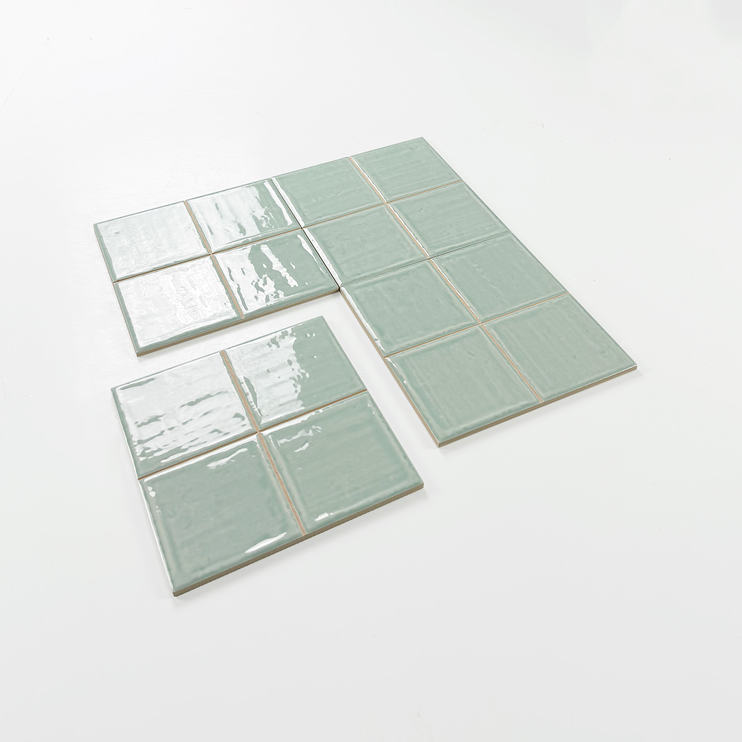 wandtegel noa fern groen glans 10x10 cm