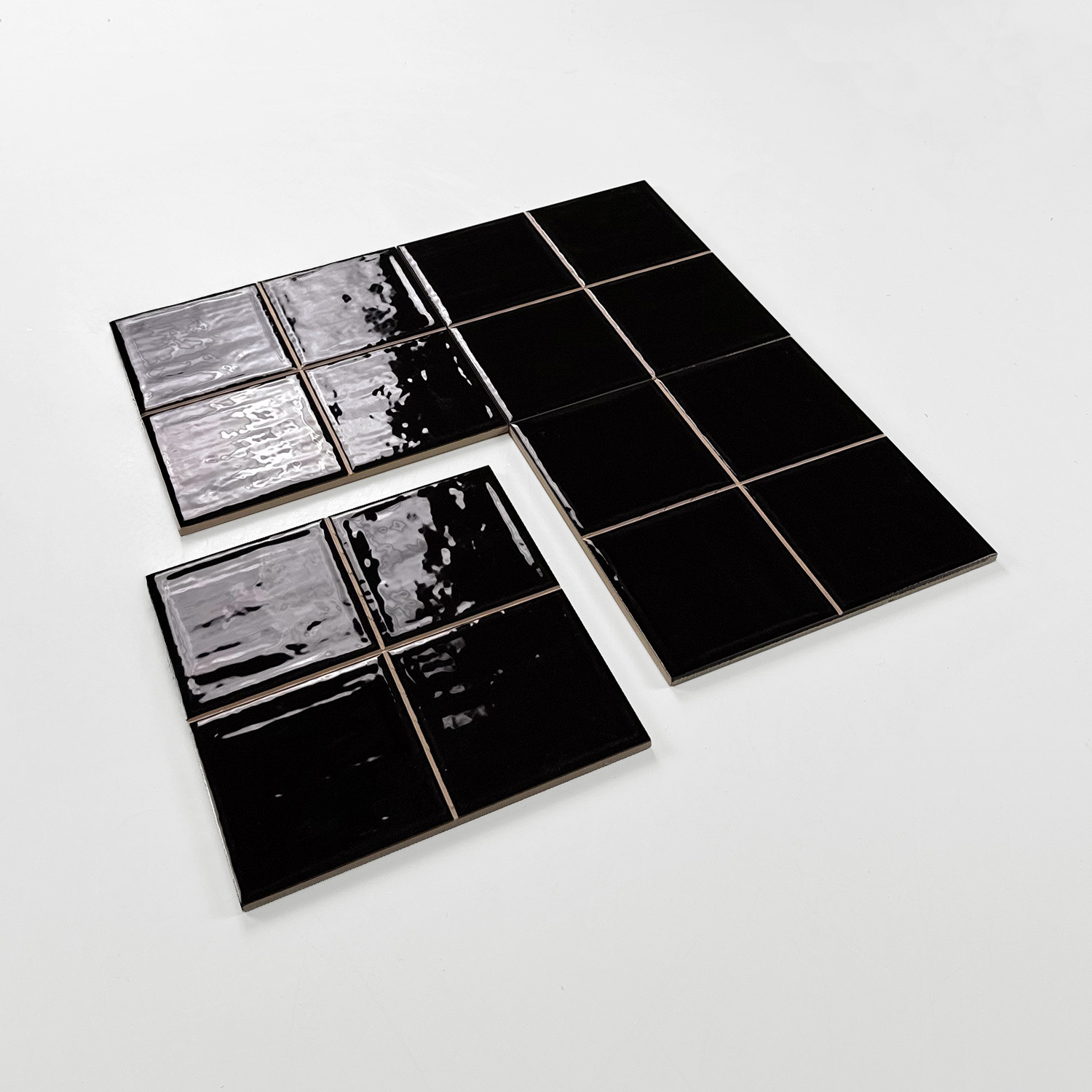 wandtegel noa zwart glans 10x10 cm