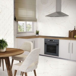 vloertegel wandtegel quantum marmer wit gepolijst 60x120 gerectificeerd