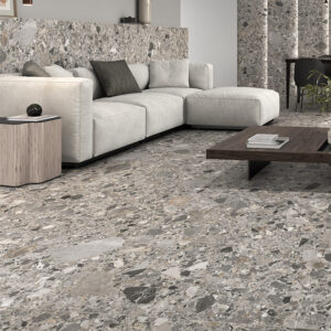 vloertegel wandtegel inlay natural terazzo mat 60x120 gerectificeerd r9