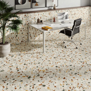 vloertegel wandtegel crisp terrazzo xl beige 60x60 gerectificeerd