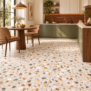 vloertegel wandtegel crisp terrazzo xl beige 60x60 gerectificeerd