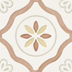 vloertegel wandtegel vintage levana clay petals 22.3x22.3 r9