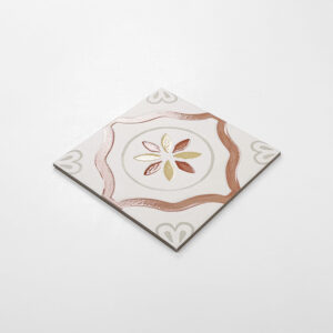vloertegel wandtegel vintage levana clay petals 22.3x22.3 r9