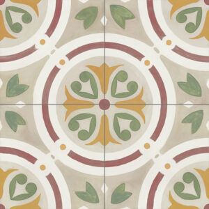 Vloertegel – wandtegel vintage Ambra groen geel 22.3×22.3 R10