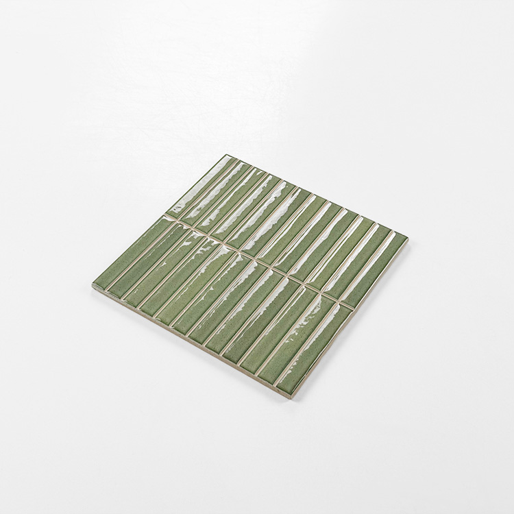 wandtegel kitkat crispio groen glans 1x10 cm (20x20)