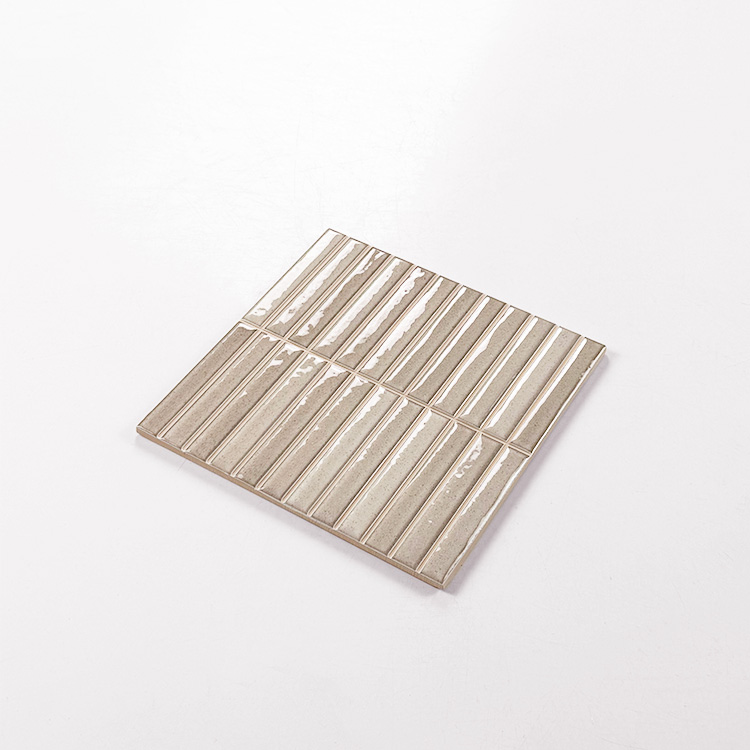 wandtegel kitkat crispio taupe glans 1x10 cm (20x20)