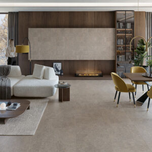 vloertegel wandtegel bluenza belgisch hardsteen warm grijs 60x60 gerectificeerd r10