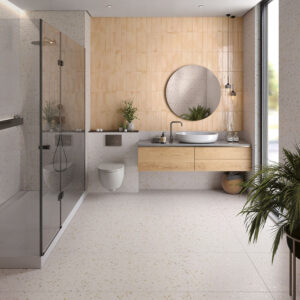 vloertegel wandtegel pixstone terrazzo pulse warm 60x60 gerectificeerd r10