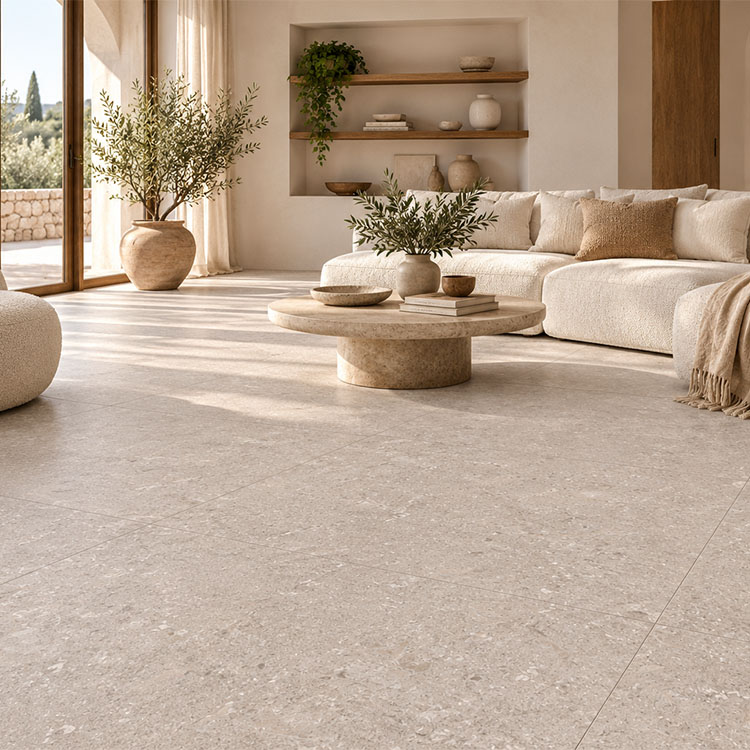 vloertegel wandtegel arvona tempo greige grijs beige 120x120 gerectificeerd r10 tegelknaller