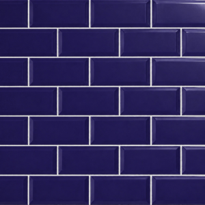 wandtegel metro glans kobalt blauw 10x20 op=op