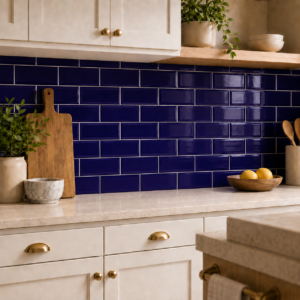 wandtegel metro glans kobalt blauw 10x20 op=op